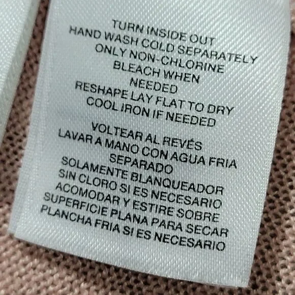 Dressbarn Womens Open Front  Linen Blend Cardigans Pink M Sz 1 X - Picture 6 of 9